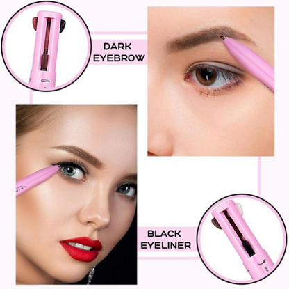 4-in-1 Makeup Pen Dark Eyebrow Black Eyeliner