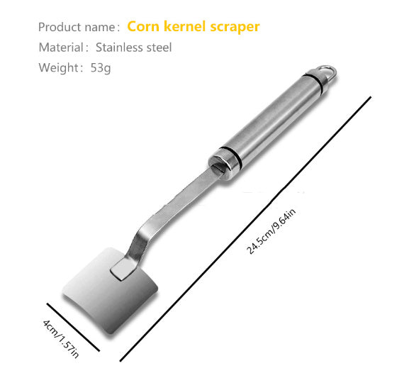 Kitchen Gadget Corn On The Cob Remover Stainless Steel Planer Ergonomic Handle Peeler Peel Separate & Enjoy Corn With Minimal Effort